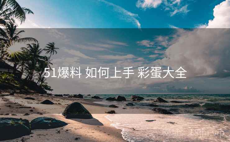 51爆料 如何上手 彩蛋大全