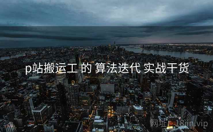 p站搬运工 的 算法迭代 实战干货