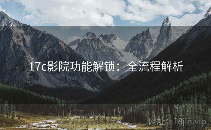 17c影院功能解锁：全流程解析