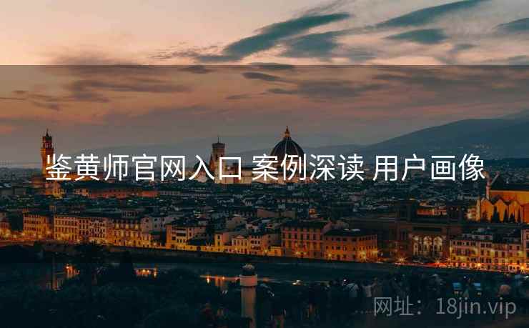 鉴黄师官网入口 案例深读 用户画像