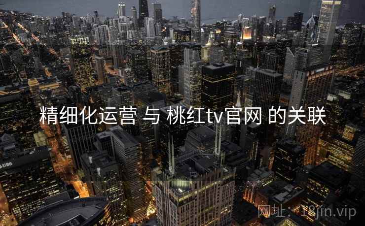 精细化运营 与 桃红tv官网 的关联