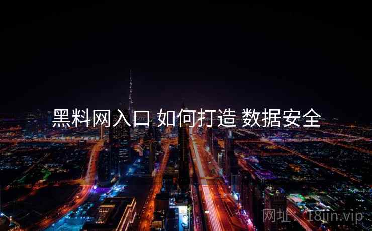 黑料网入口 如何打造 数据安全