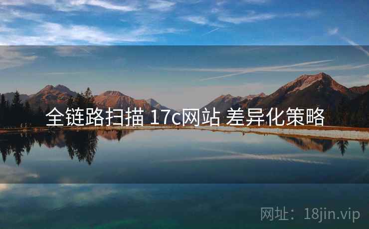 全链路扫描 17c网站 差异化策略